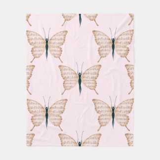 Cobertor De Velo Poetic Butterfly Form Pink