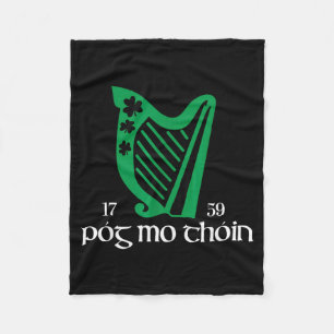 Cobertor De Velo Póg Mo Thóin Irlanda Divertido Irlandês Sortudo Ve