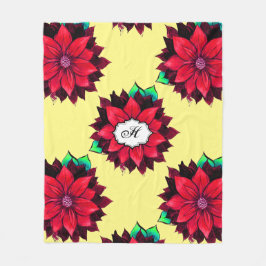 Cobertor De Velo POINSÉTIA CLÁSSICA no VERMELHO