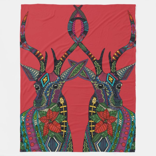 Cobertor De Velo poinsettia deed (Frente)