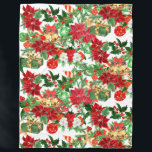Cobertor De Velo Poinsettia Floral Christmas Collage<br><div class="desc">Este cobertor sazonal é uma colagem brilhante e colorida de imagens de Natal. Incluem-se as poinsettias vermelhas e brancas,  os bolbos de árvores,  as estrelas douradas,  os sinos e o verde. Linda! Crédito de design de imagem para LeCoqDesigns.</div>