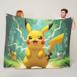 Cobertor De Velo Pokémon und seine Treue Freunde