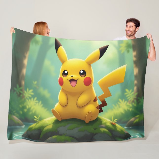 Cobertor De Velo Pokémon und seine Treue Freunde (In Situ)