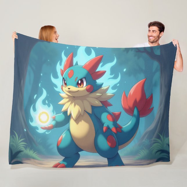 Cobertor De Velo Pokémon und seine Treue Freunde (In Situ)