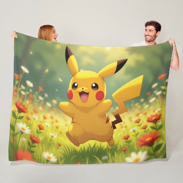 Cobertor De Velo Pokémon und seine Treue Freunde (In Situ)