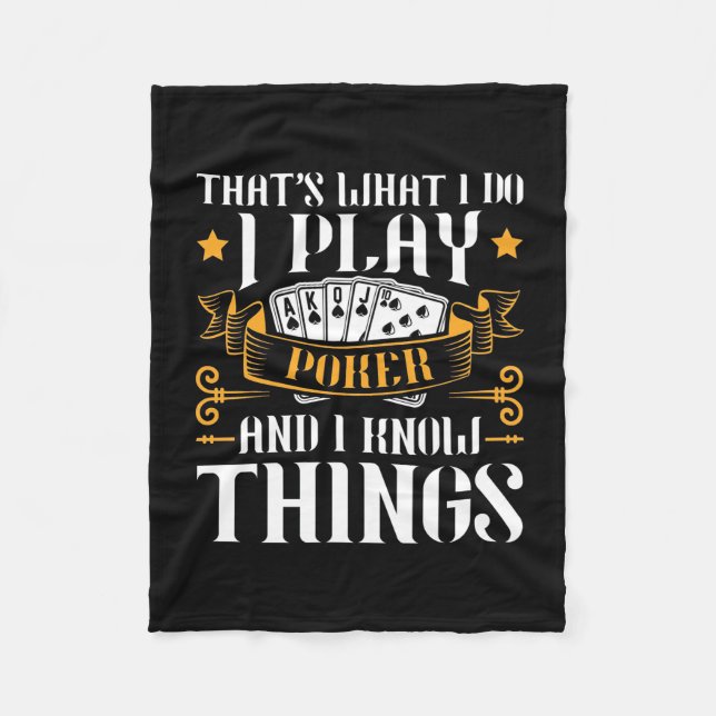 Cobertor De Velo Poker, É Isso Que Eu Toco (Frente)