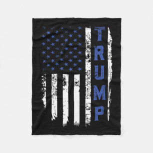 Cobertor De Velo Policial Thin Blue Line Republican Policial Usa Ba