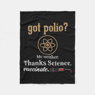 Cobertor De Velo Polio de Ciência do Humor Gráfico Engraçado Vacina