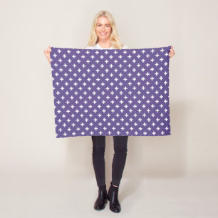 Cobertor De Velo Polka branca cruza ultravioleta