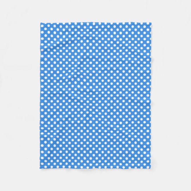 Cobertor De Velo Polka Dotted Summer Blue (Frente)