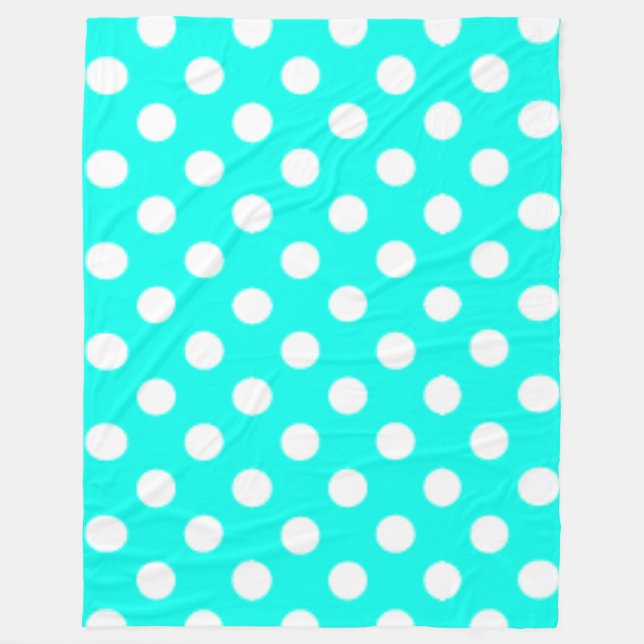 Cobertor De Velo Polkadoise Blue (Frente)