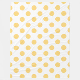Cobertor De Velo Polkadots amarelos