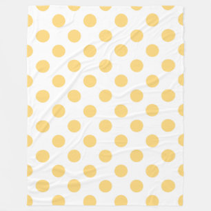 Cobertor De Velo Polkadots amarelos