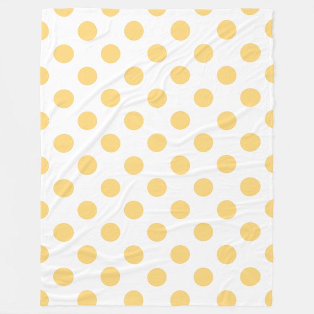 Cobertor De Velo Polkadots amarelos (Frente)