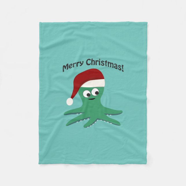 Cobertor De Velo Polvo Feliz de Natal (Frente)