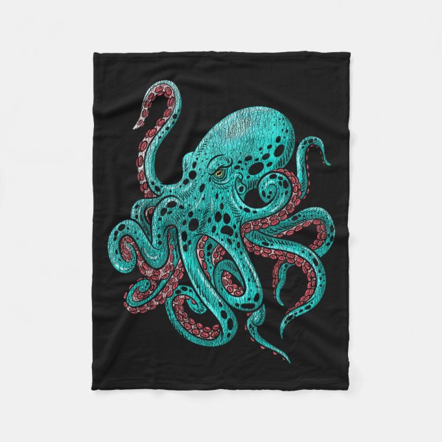 Cobertor De Velo Polvo Kraken (Frente)
