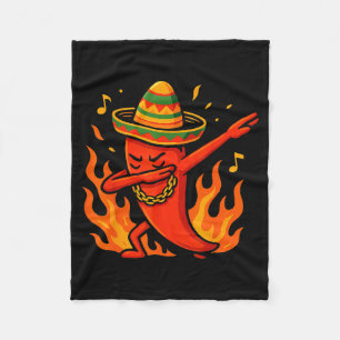 Cobertor De Velo poncho mexicano dabbing cinco de maio menino