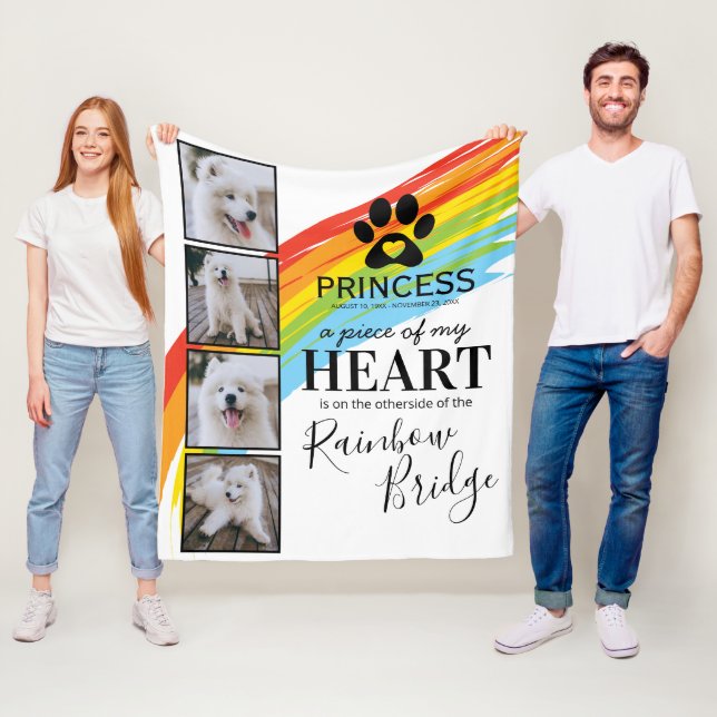 Cobertor De Velo Ponte arco-íris - Memorial Pet (In Situ)
