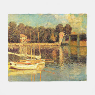 Cobertor De Velo Ponte no Argenteuil Claude Monet