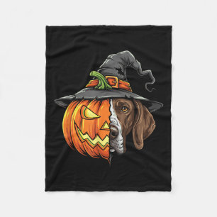 Cobertor De Velo Ponteiro alemão Shorthired Pumpkin Jack O Lantern