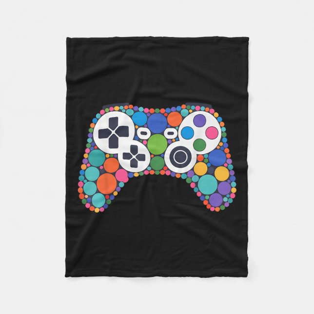 Cobertor De Velo Ponto de Gamers de vídeo de Bolinhas da controlado (Frente)