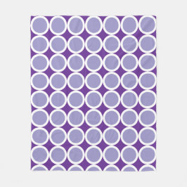 Cobertor De Velo Pontos de bolha roxos claros em fundo roxo escuro