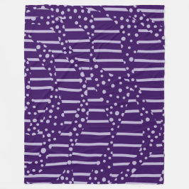 Cobertor De Velo Pontos e tiras 2 - Roxo