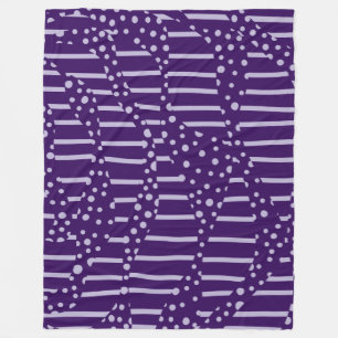 Cobertor De Velo Pontos e tiras 2 - Roxo
