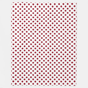 Cobertor De Velo Pontos Polka Vermelho Carmesim Círculos