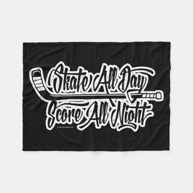 Cobertor De Velo Pontuação Toda a Noite (Hóquei) (Frente (Horizontal))