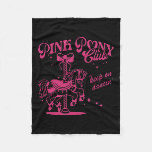 Cobertor De Velo Pony and Heels Lover Pink Girls Clubs Cowgirl