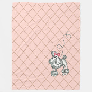 Cobertor De Velo Poodle Blanket francês