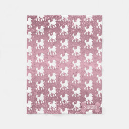 Cobertor De Velo Poodle em Literatura Rosa