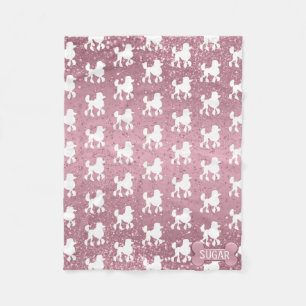 Cobertor De Velo Poodle em Literatura Rosa