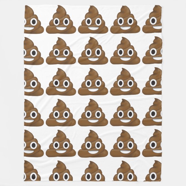 Cobertor De Velo Poop emoji (Frente)