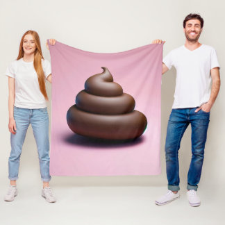 Cobertor De Velo Poop Emoji