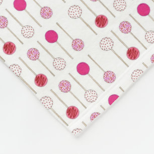 Cobertor De Velo Pop De Bolo Rosa Foodie Dessert Dia de os namorado