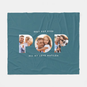 Cobertor De Velo Pop multifotografia tipografia moderna modelo eleg