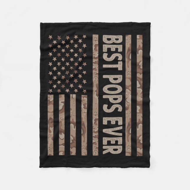 Cobertor De Velo Pop Nos Eua Bandeira Americana Engraçado Vovô Padr (Frente)