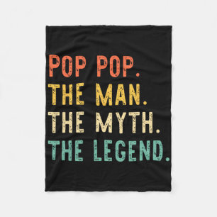 Cobertor De Velo Pop-pop O Homem Mito Dia de os pais Da Lenda Re