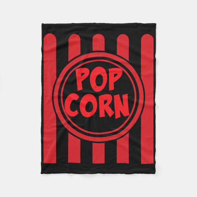 Cobertor De Velo Popcorn Carnival Costume Shirt Engraçado Red Str (Frente)