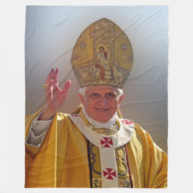 Cobertor De Velo POPE BENEDICT XVI Fleece Blanket (Frente)