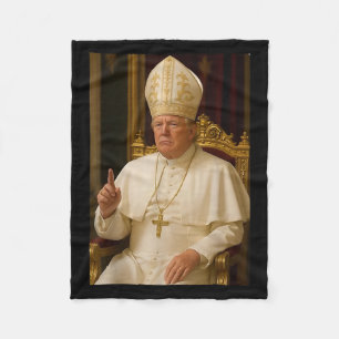 Cobertor De Velo Pope Trump Engraçado Presidente Trump Quer Ser O N