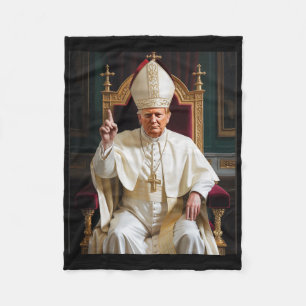 Cobertor De Velo Pope Trump Engraçado Presidente Trump Quer Ser O N