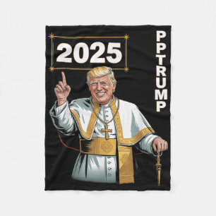 Cobertor De Velo Pope Trump Funny Trump Vaticano Christian Retro Ch