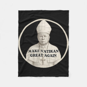 Cobertor De Velo Pope Trump Funny Trump Vaticano Christian Retro Ch