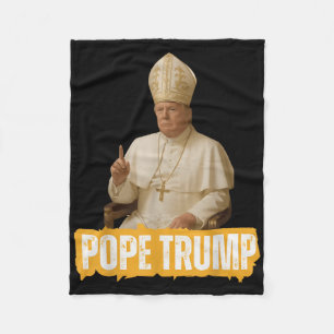 Cobertor De Velo Pope Trump Funny Trump Vaticano Christian Retro Ch