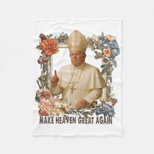 Cobertor De Velo Pope Trump Funny Trump Vaticano Christian Retro Ch