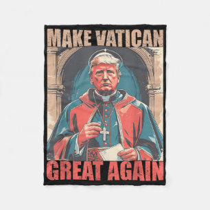 Cobertor De Velo Pope Trump Funny Trump Vaticano Christian Retro Ch