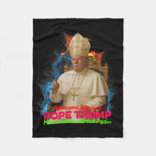 Cobertor De Velo Pope Trump Funny Trump Vaticano Christian Retro Ch